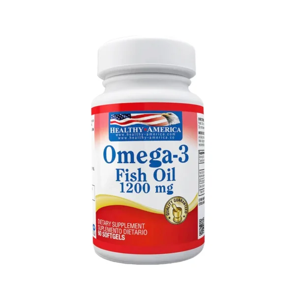 Fish Oil Omega 3 1.200 mg Healthy America 100 capsulas