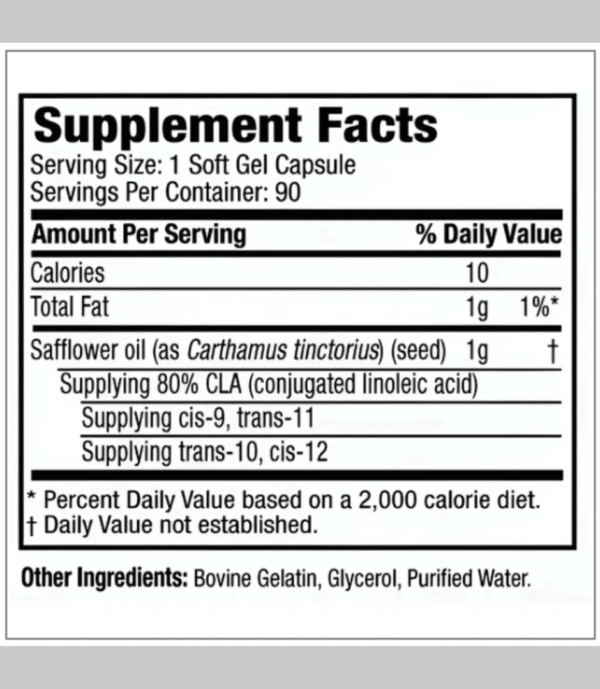 Platinum 100% Pure CLA Muscletech - Image 2