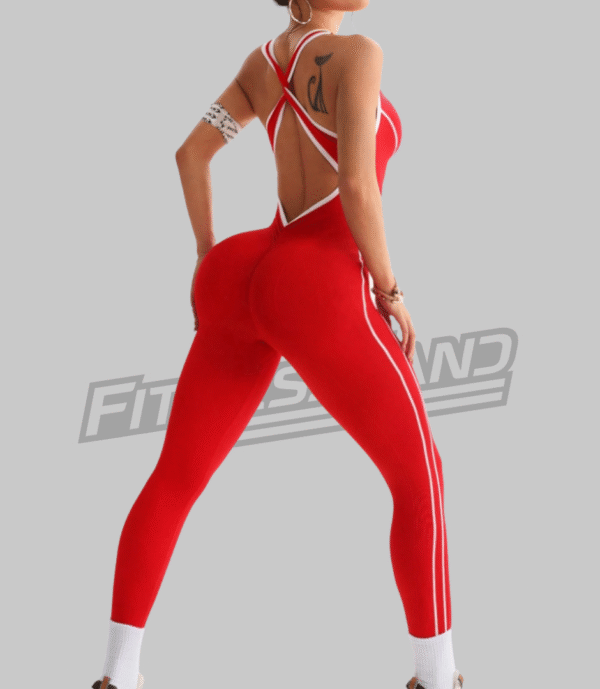 Enterizo sin costuras Rojo Talla S - Image 3
