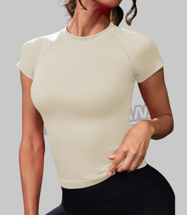 Top deportivo texturizado corte en escalera Talla S - Image 9