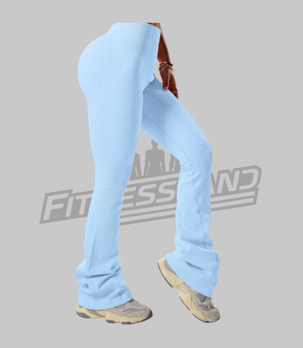 Leggins deportivos cintura en V tela RIB - Image 3
